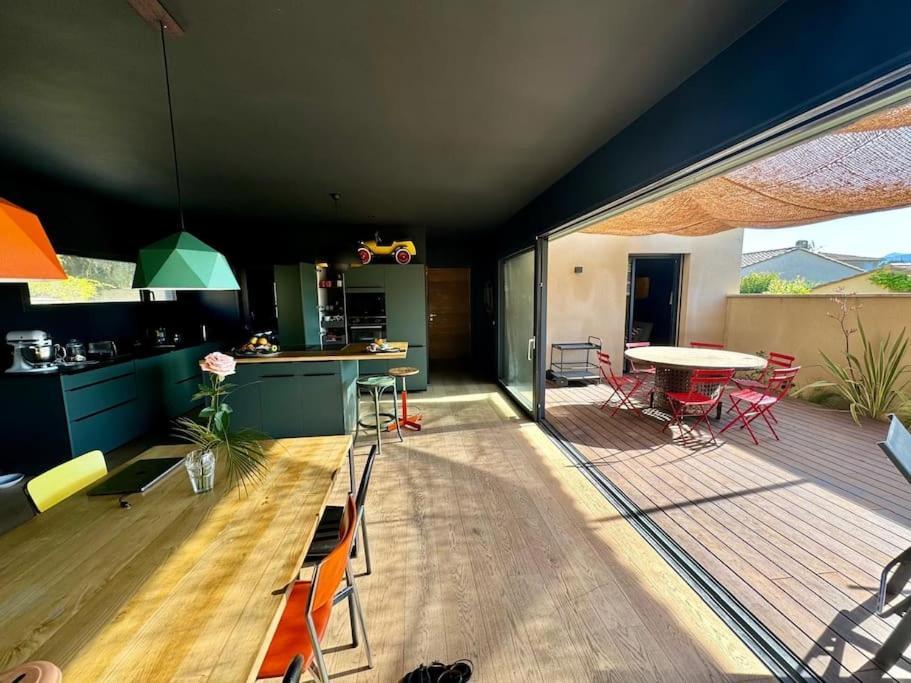 Maison D'Architecte Avec Piscine-Spa Chauffe En Centre Ville De 维逊拉洛梅尼 外观 照片
